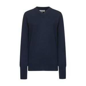 Studio Nicholson Women Blue Extra Fine Merino Wool Inverness Sweater